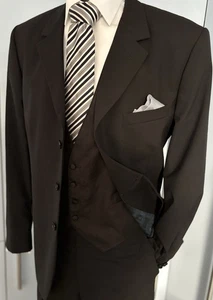 Paul Smith London 2-teiliger schwarzer Anzug mit 3 Knöpfen Größe UK 42” W36” L32” Fab - Bild 1 von 5