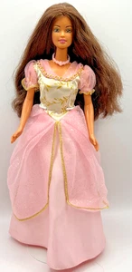 Barbie Princesa Teresa Muñeca Morena Ojos Avellana Vestido Rosa 1999 Mattel 23476 - Imagen 1 de 11