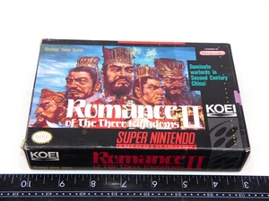 Auténtico Romance de los Tres Reinos II SNES Caja Sin Juego Super Nintendo 2 - Imagen 1 de 8