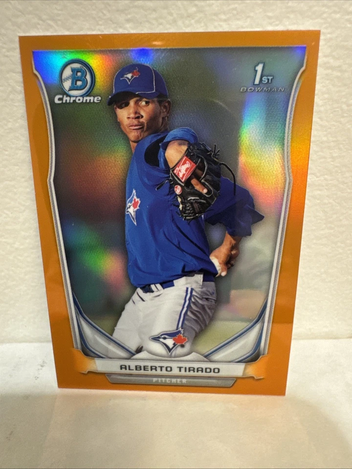 2014 Bowman Chrome Minis Orange Refractor 7/10 Alberto Tirado #229 - Image 1 of 2