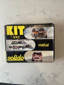 Rare Vintage Solido 1:43 Scale Peugeot 104 ZS Diecast Model Car Kit - Picture 1 of 4