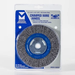 2 Stück Mercer 6 Zoll CRIMPED Drahtrad 183010 - Bild 1 von 5