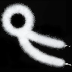 Weiße Marabu Federboa - 22g 2 Yards Boas für Party Großpackung, Hochzeit, Hallowe... - Bild 1 von 6