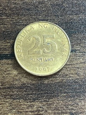 1997 Philippines 25 Sentimo Actual Coin TB4275* - Image 1 of 2