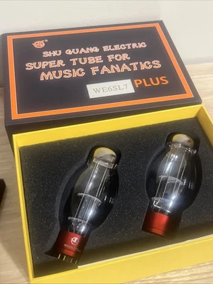 Shuguang WE6SL7 PLUS 2 piezas emparejado reemplazar 6SL7 6N9P para tubo de vacío AMP Foto 1 de 4