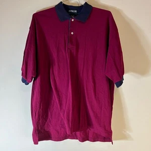 Jonathan Corey Poloshirt Herren XL rot 100% gekämmte Baumwolle Kragen Oberteil - Bild 1 von 7