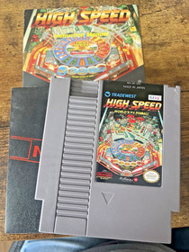 High Speed Pinball NES  Nintendo includes manual Protective Sleeve