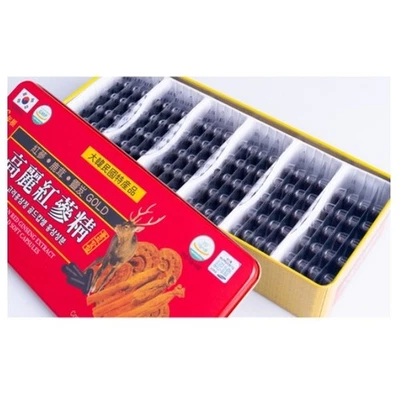 Korean Red Ginseng Extract Gold Capsule 830mg x 120 Tablets Saponin Panax KOREA - Image 1 of 4
