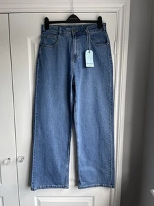Weird Fish Corine Wide Leg Jeans Size 14 - Picture 1 of 4