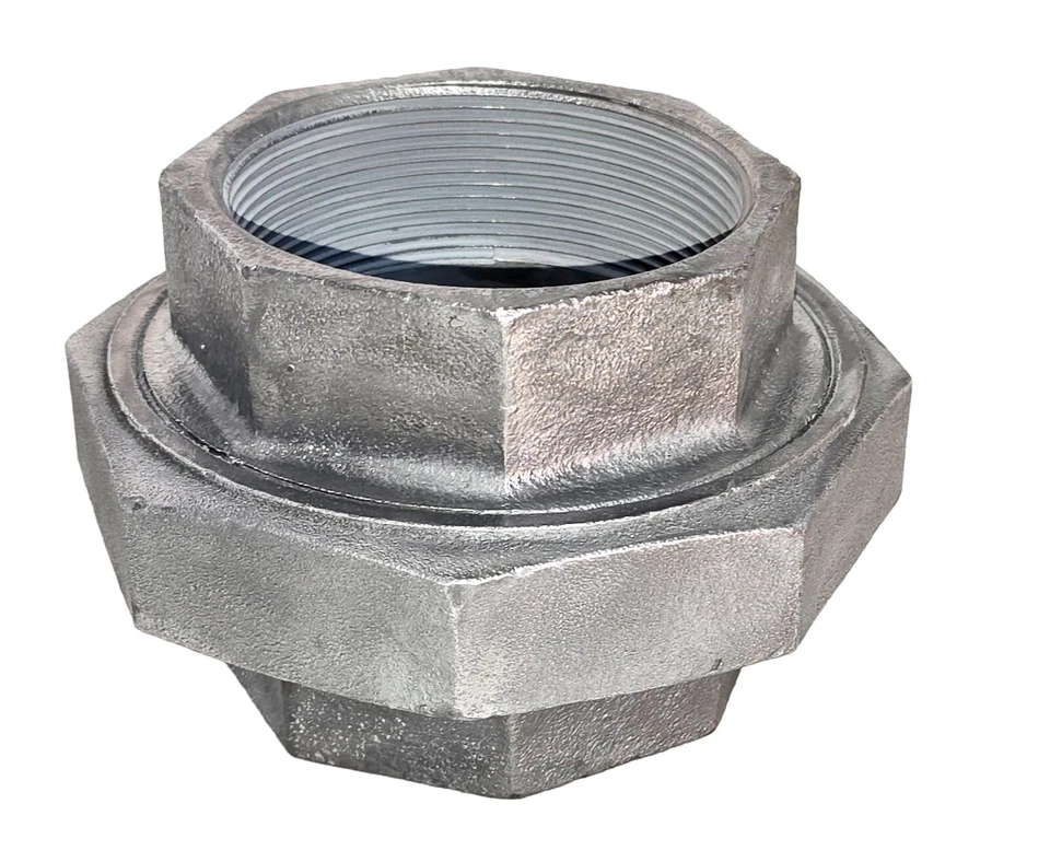 4" 150 Threaded (NPT) Union Malleable Iron Pipe Fitting - Image 1 of 3