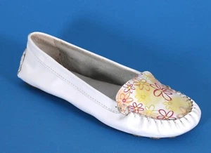 359 Mokassins Hippie Boho Ethno Leder Ballerina Sommerschuh Loafer Via Uno 38 - Bild 1 von 4