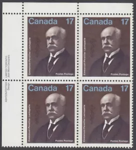 Canada - #877 E-P Lachapelle Plate Block - MNH - Picture 1 of 1