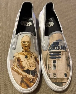 Sperry Größe 8M Star Wars C-3PO R2-D2 ANGEBOT MACHEN! Canvas Slipper Herren Bootsschuhe - Bild 1 von 3