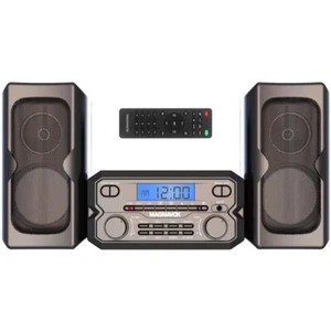 MM435M-BK 3-Piece Compact CD Shelf System with Digital FM Stereo Radio, Bluetoot - Picture 1 of 8
