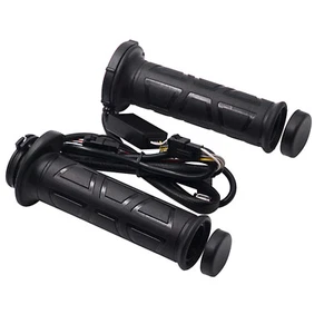 12V Motorcycle Handlebar Grips Electric Heating Heated Grips Fit 22MM Handlebar - Picture 1 of 12