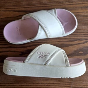 Sandalias Reebok Slide Para Mujer 8 Vacaciones Tropicales Viaje Informales Cómodas Atletismo - Imagen 1 de 7