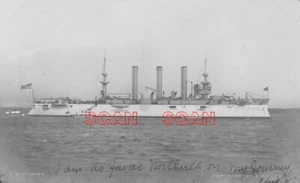 4AA021 2NDGEN 1910s/1980s NEG/RP USS BROOKLYN ACR-3 US NAVY ARMORED CRUISER - Picture 1 of 1