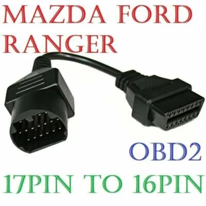 17 Pin to 16 Pin OBD2 Diagnostic Cable Adapter Connector For Mazda Ford Ranger - Picture 1 of 5