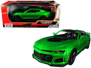 1/24 Motormax 2017 Chevrolet Chevy Camaro ZL1 Metallic Green Diecast Model 79351 - Picture 1 of 1