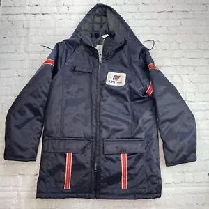 Vintage Unitog United Airlines Parka UOMO Giacca Trapuntata UNION MADE USA Medium - Foto 1 di 12