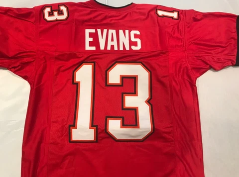 Mike Evans #13  Sewn Stitched  Unsigned Jersey Size XL Red/White Cover