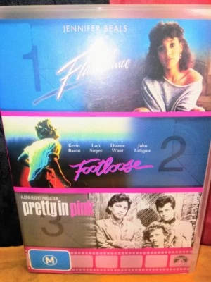 Flashdance/ Footloose/ Pretty in Pink (DVD, 3-Disc, 2006) - Image 1 of 2