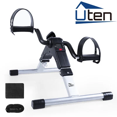 LCD Klappbar Fitnessbike Arm und Beintrainer Pedaltrainer Mini Heimtrainer Uten