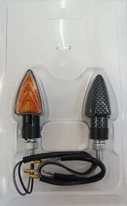 FRECCE CARBON LAMPADA CORTE OMOLOGATE per MASH ITALIA Cafè Racer 250 - Scrambler - Foto 1 di 1