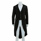 Retro Men Tailcoat Coat Victorian Steampunk Swalow Gothic Jacket Ringmaster Tail
