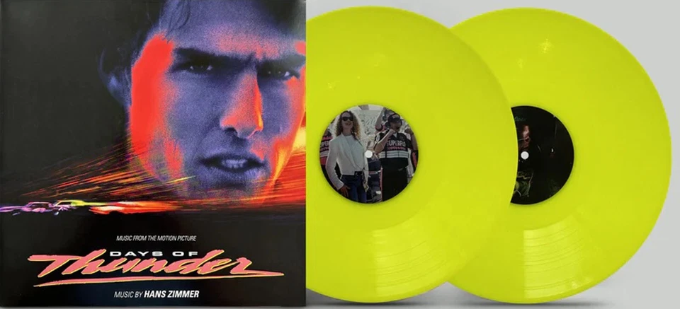 Days Of Thunder Soundtrack 2xLP Yellow Vinyl LP Record - Hans Zimmer    200 Made - Image 1 of 1