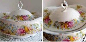 Royal Albert Summer Garland vegetable tureen lid. Only lid. - Picture 1 of 1