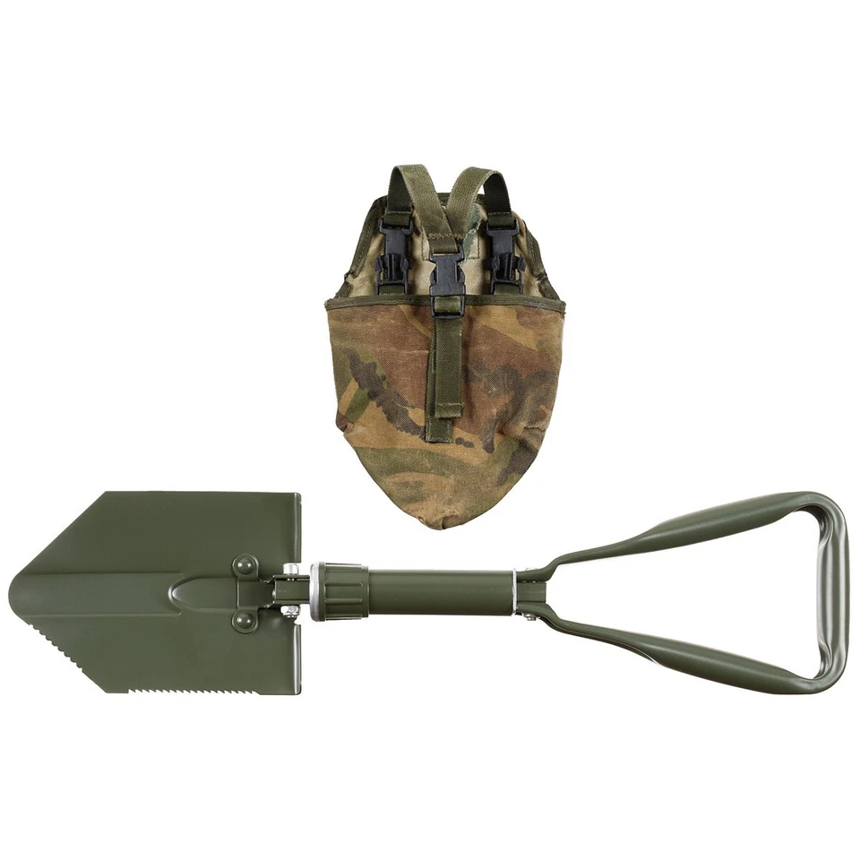 MAX FUCHS AG BW Klappspaten 3-teilig Spaten Schaufel Hacke 58 cm aus Stahl mit Tasche