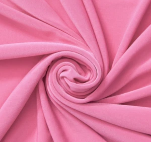 50 YDS JERSEY KNIT 100% ORGANIC COTTON FABRIC 8.2 OZS. 72" WIDE COLOR TRUE PINK - Picture 1 of 2