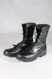 Altama Black Leather Combat Boots Size 7.5R – Made in USA, Jungle (aaa) - Picture 1 of 13