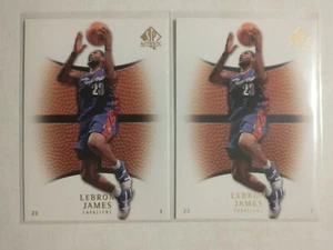 🔥 Lebron James 🔥 Lot Of (2) 2007-08 NBA SP Authentic Basketball Cards #78 MINT - Picture 1 of 2