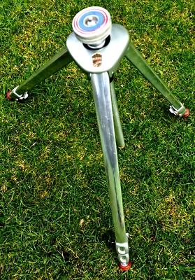 Trípode de cámara vintage ' Linhof Combi-U SPCD' aluminio + estuche de cuero original Foto 1 de 4