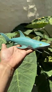 Vtg Jaws Rubber Great White Shark Universal Spielberg Movie Toy Rare 1970s - Picture 1 of 6