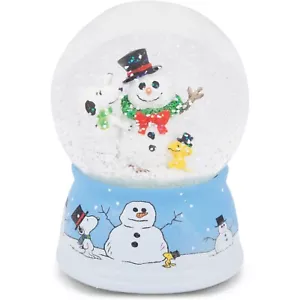 Roman Snoopy y Woodstock con muñeco de nieve musical Snowdome 5,5 pulgadas multicolor - Imagen 1 de 6