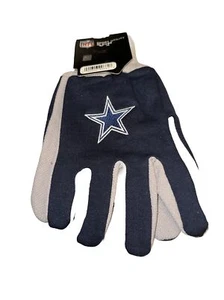 Dallas Cowboys Gloves Sports Logo Utility Work Gloves NEW Colored Palm - Picture 1 of 3