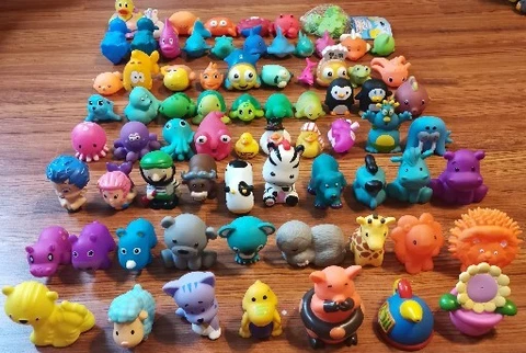 Bath & Pool Water Squirter Toy Figures Lot 75+ - Animals, Bubble Guppies, & More Cover