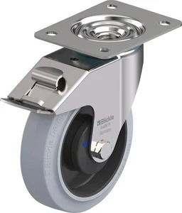 BLICKLE Lenkrolle m. Feststeller Rad-D160mm Gummi LEX-POEV 160XKA-FI-SG-GKN - Bild 1 von 2