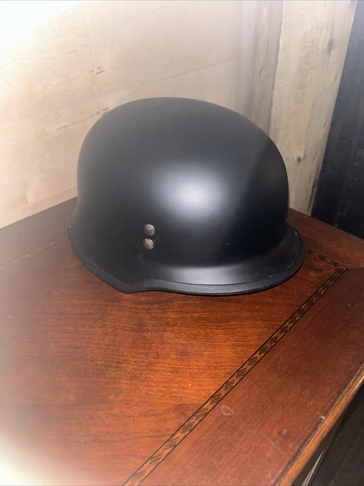 Casco de moto Outlaw T-75 media carcasa XL extra grande negro mate Foto 1 de 4