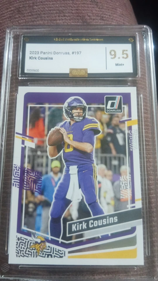 2023 Panini Donruss Kirk Cousins #197 GEM 9.5 Graded - Image 1 of 1