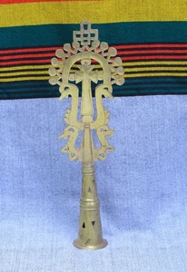Ethiopian Orthodox Handmade Processional Cross,Home Decor, Religious Art - Picture 1 of 6