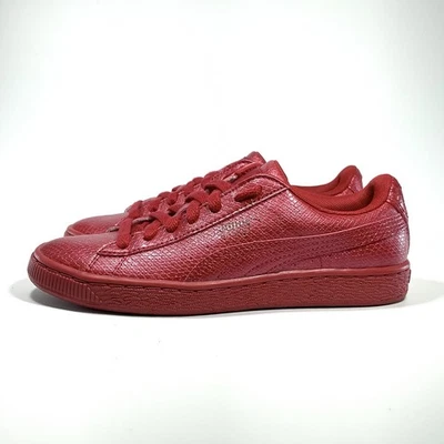 Zapatilla deportiva Puma Basket para mujer TALLA 6 ROJA metálica de piel de serpiente parte inferior Foto 1 de 4
