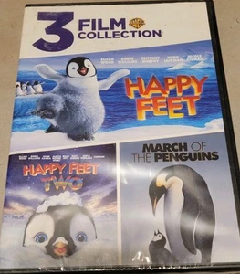 Happy Feet 1 & 2 March of the Penguins New Sealed 3 Film Collection Dvd - Picture 1 of 2
