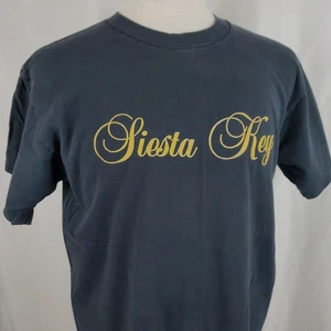 Vintage Siesta Key Florida Grafik T-Shirt Herren XL schwarz Crew Einzelnaht USA - Bild 1 von 6