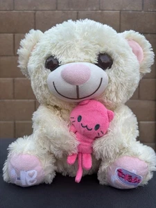 TOREBA BEAR WITH PINK CAT - Picture 1 of 10