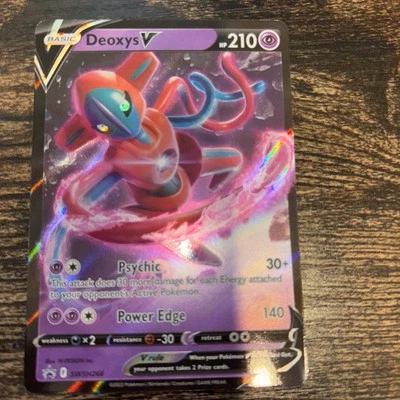 Deoxys V SWSH266 Sword & Shield Promo Cards Pokemon TCG NM - Image 1 of 2