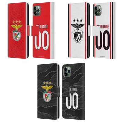 PERSONALISED S.L. BENFICA 2021/22 KIT LEATHER BOOK CASE FOR APPLE iPHONE PHONES - Image 1 of 4